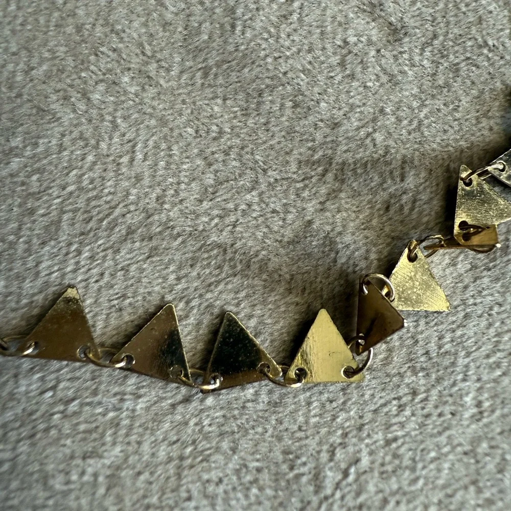 Gold Triangle Necklace